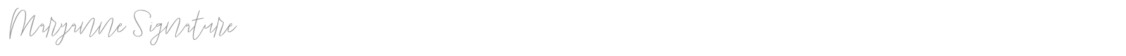 Maryanne Signature font preview